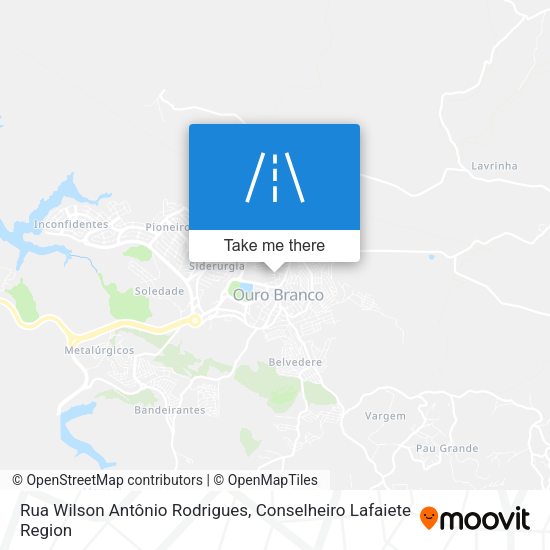 Rua Wilson Antônio Rodrigues map