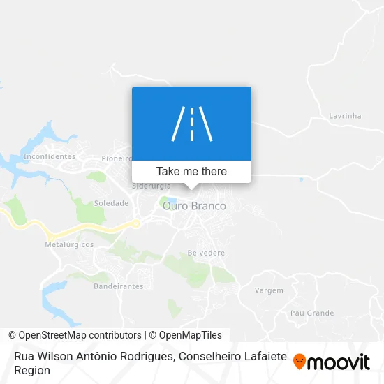 Rua Wilson Antônio Rodrigues map