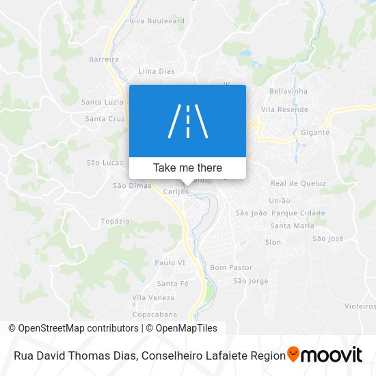 Rua David Thomas Dias map