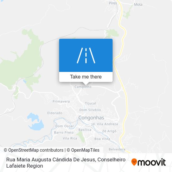 Rua Maria Augusta Cândida De Jesus map