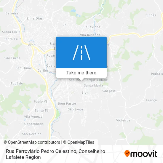 Rua Ferroviário Pedro Celestino map