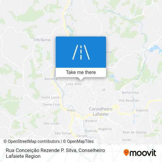Rua Conceição Rezende P. Silva map