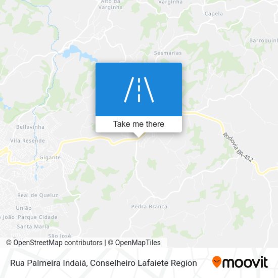 Rua Palmeira Indaiá map