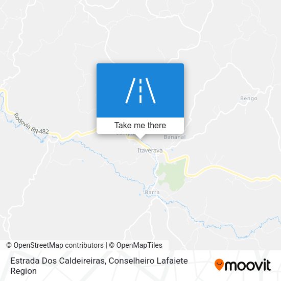 Estrada Dos Caldeireiras map