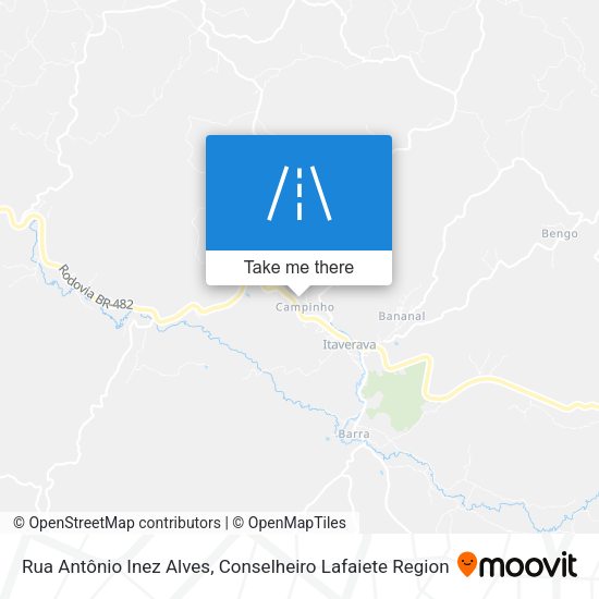 Rua Antônio Inez Alves map