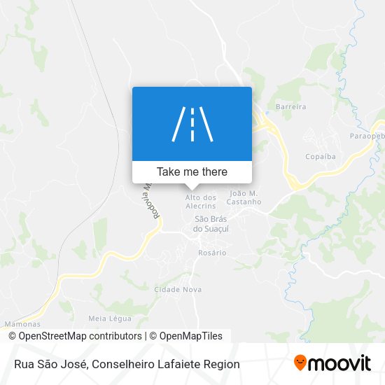Rua São José map
