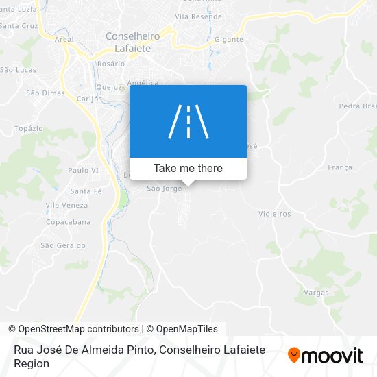 Rua José De Almeida Pinto map
