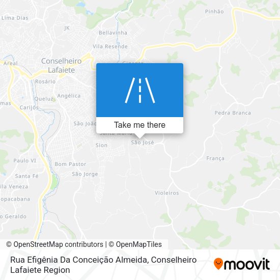 Rua Efigênia Da Conceição Almeida map