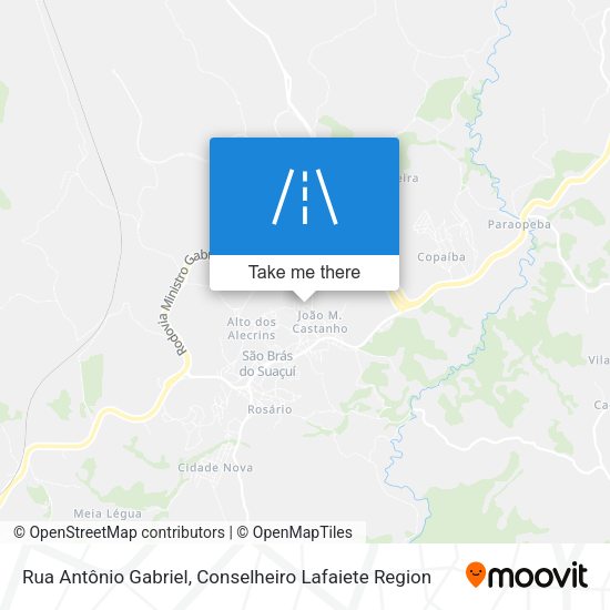 Rua Antônio Gabriel map