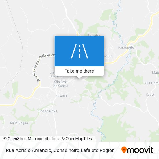 Rua Acrísio Amâncio map