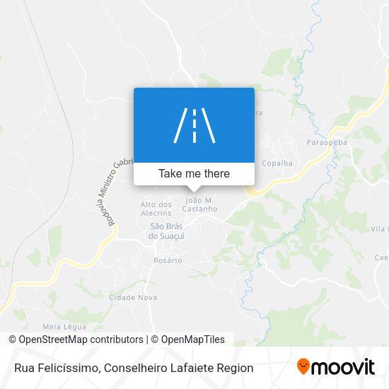 Rua Felicíssimo map