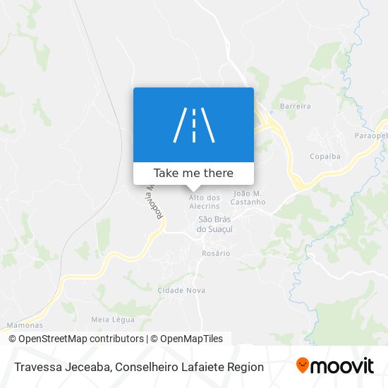 Mapa Travessa Jeceaba