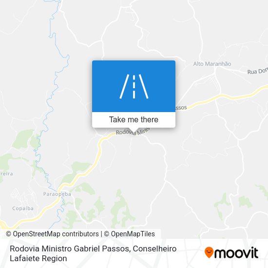 Rodovia Ministro Gabriel Passos map
