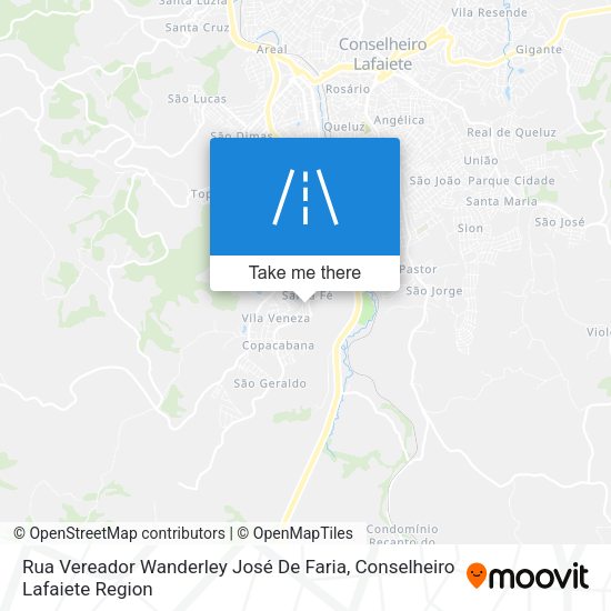 Rua Vereador Wanderley José De Faria map
