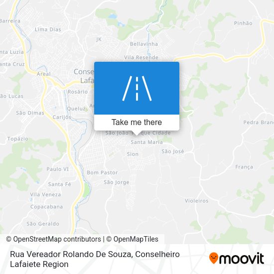 Rua Vereador Rolando De Souza map