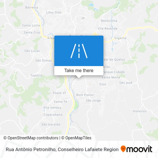 Rua Antônio Petronilho map