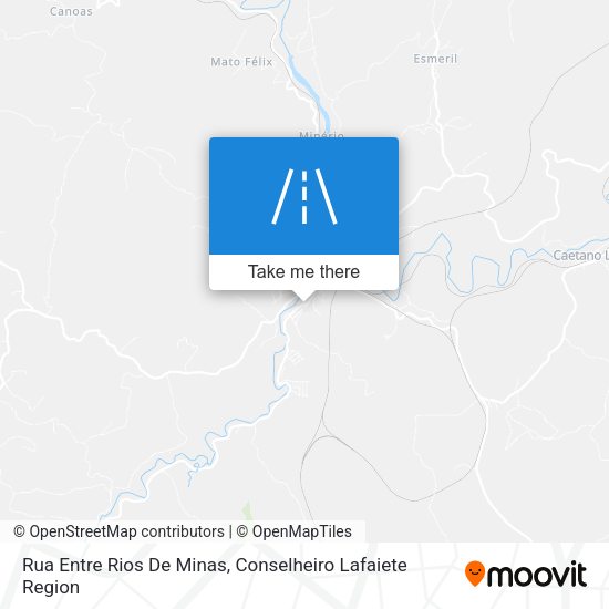 Rua Entre Rios De Minas map