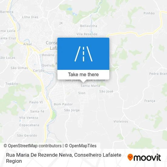 Rua Maria De Rezende Neiva map