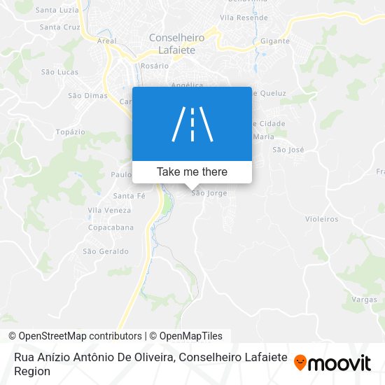 Rua Anízio Antônio De Oliveira map