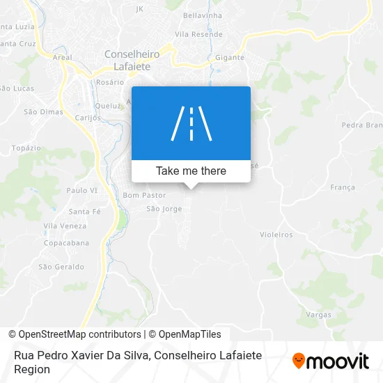 Rua Pedro Xavier Da Silva map