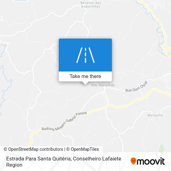 Estrada Para Santa Quitéria map
