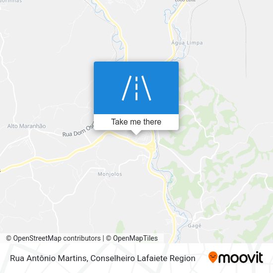 Rua Antônio Martins map