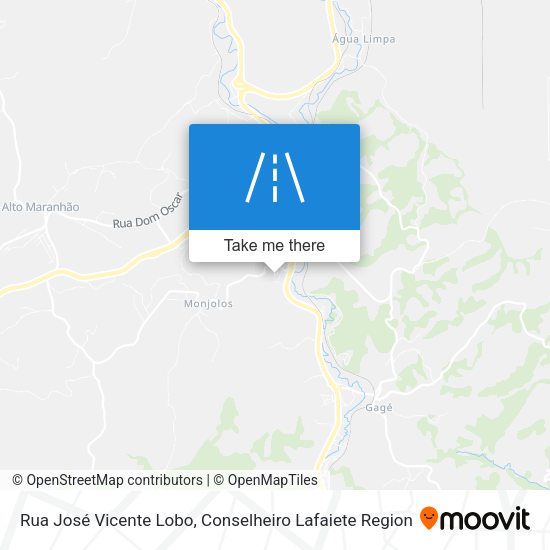 Rua José Vicente Lobo map