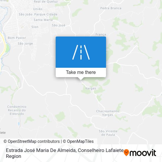 Estrada José Maria De Almeida map