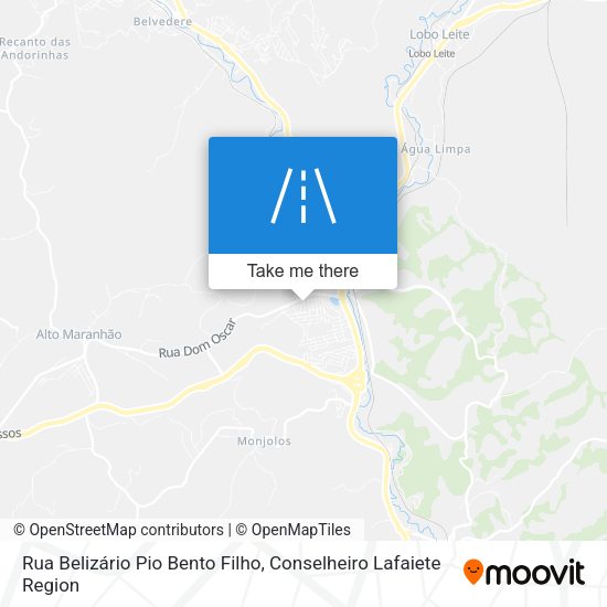 Rua Belizário Pio Bento Filho map
