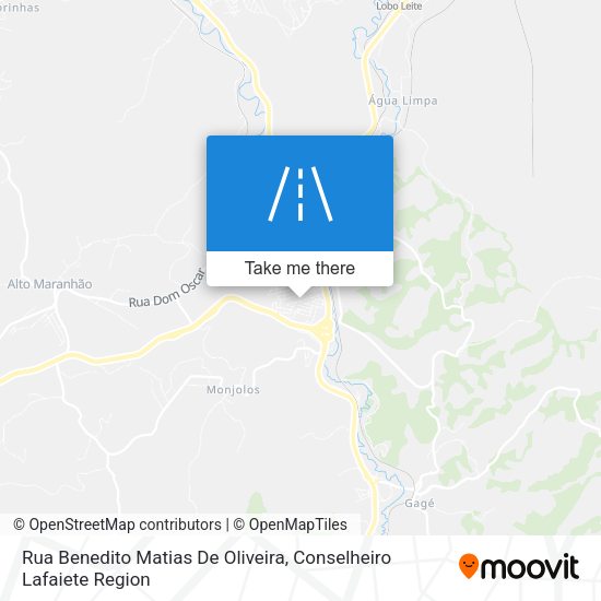 Rua Benedito Matias De Oliveira map