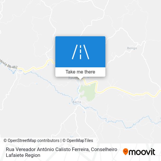 Rua Vereador Antônio Calisto Ferreira map