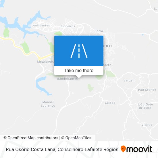 Rua Osório Costa Lana map