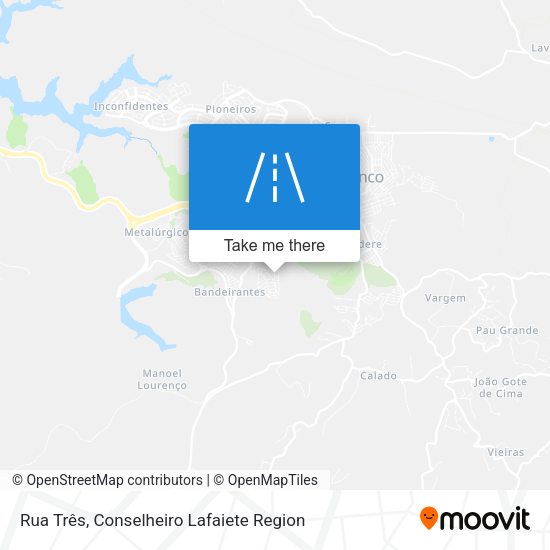Rua Três map