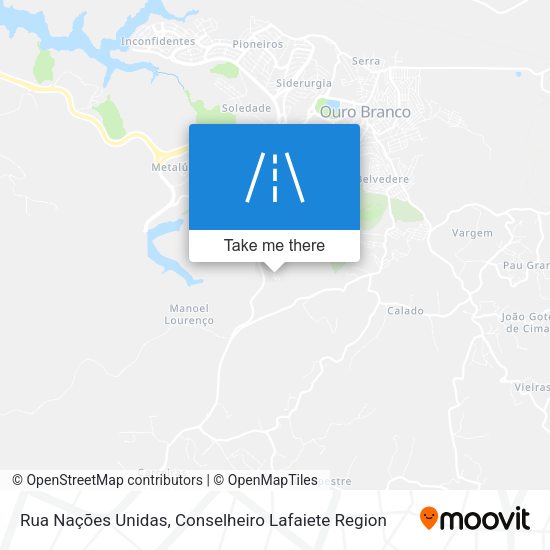 Rua Nações Unidas map