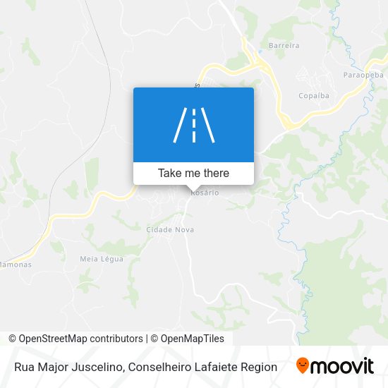 Rua Major Juscelino map
