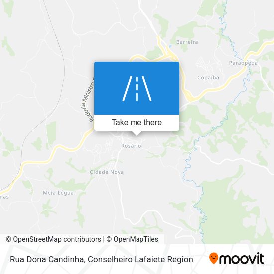 Rua Dona Candinha map
