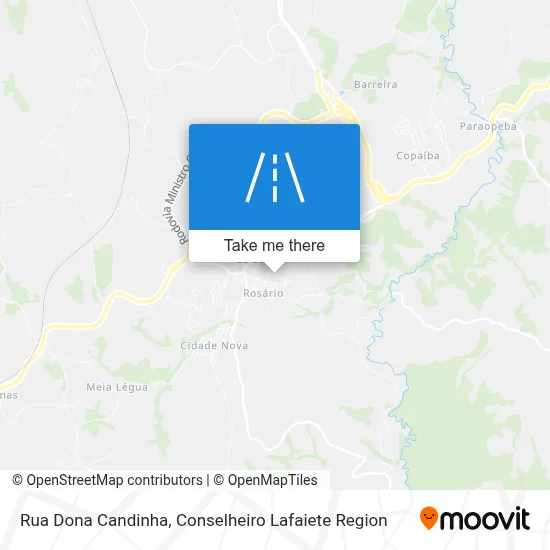 Rua Dona Candinha map