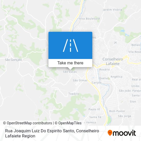 Rua Joaquim Luiz Do Espirito Santo map