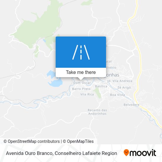 Avenida Ouro Branco map