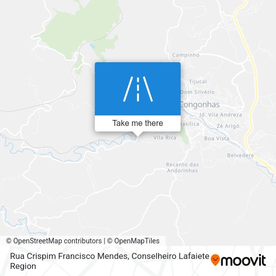 Rua Crispim Francisco Mendes map