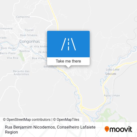 Rua Benjamim Nicodemos map