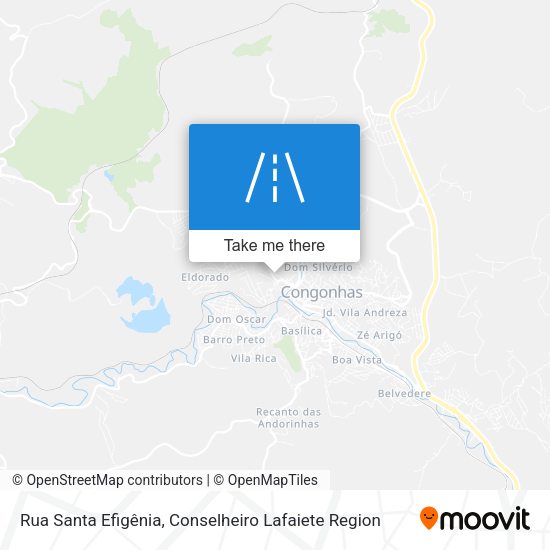 Rua Santa Efigênia map