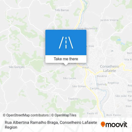 Rua Albertina Ramalho Braga map
