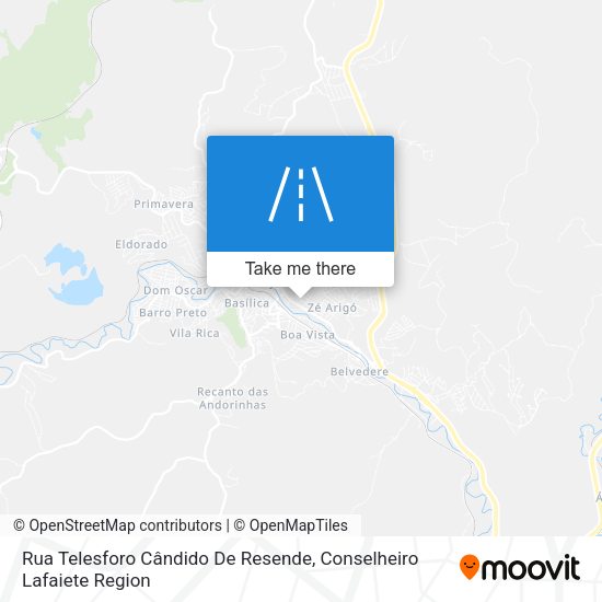 Rua Telesforo Cândido De Resende map