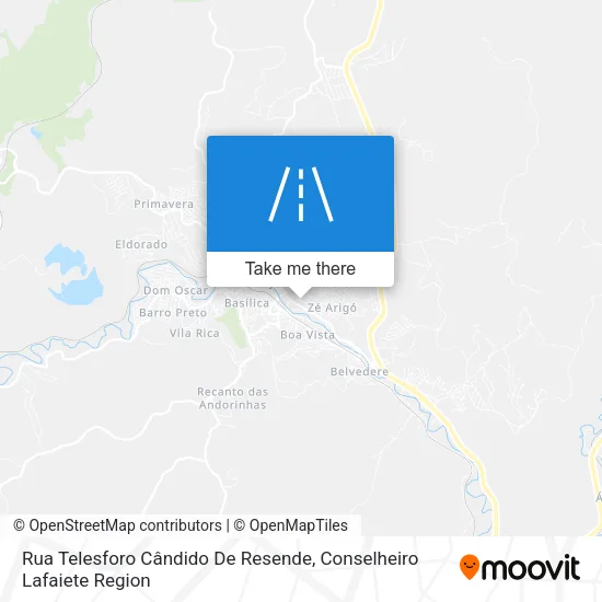 Rua Telesforo Cândido De Resende map