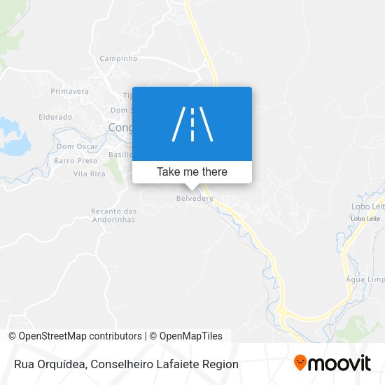 Rua Orquídea map