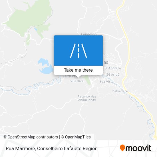 Rua Marmore map