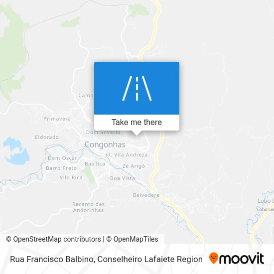 Rua Francisco Balbino map