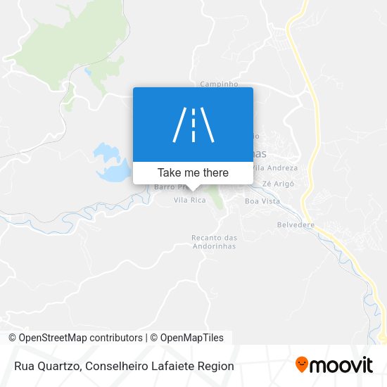 Rua Quartzo map
