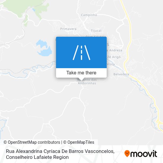 Rua Alexandrina Cyríaca De Barros Vasconcelos map